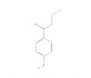 3-Chloro-1-(4-hydroxyphenyl)propan-1-one (CAS 7182-38-9) - chemical structure image