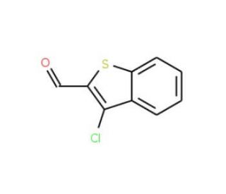 3-chloro-1-benzothiophene-2-carbaldehyde (CAS 14006-54-3) - chemical structure image