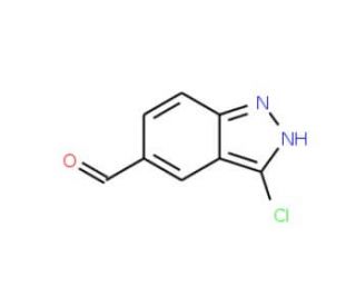 3-Chloro-1H-indazole-5-carboxaldehyde (CAS 1086391-03-8) - chemical structure image