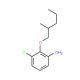 3-Chloro-2-[(2-methylpentyl)oxy]aniline - chemical structure image