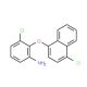 3-Chloro-2-[(4-chloro-1-naphthyl)oxy]aniline - chemical structure image