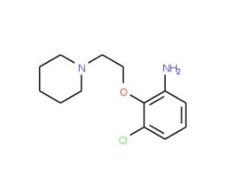 3-Chloro-2-[2-(1-piperidinyl)ethoxy]phenylamine - chemical structure image