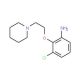 3-Chloro-2-[2-(1-piperidinyl)ethoxy]phenylamine - chemical structure image