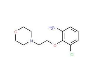 3-Chloro-2-[2-(4-morpholinyl)ethoxy]phenylamine - chemical structure image