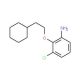 3-Chloro-2-(2-cyclohexylethoxy)aniline - chemical structure image