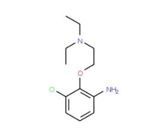 3-Chloro-2-[2-(diethylamino)ethoxy]aniline - chemical structure image