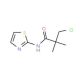 3-Chloro-2,2-dimethyl-N-(1,3-thiazol-2-yl)-propanamide - chemical structure image