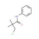 3-chloro-2,2-dimethyl-N-phenylpropanamide (CAS 82820-74-4) - chemical structure image