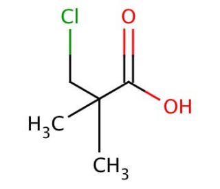 3-Chloro-2,2-dimethylpropionic acid (CAS 13511-38-1) - chemical structure image