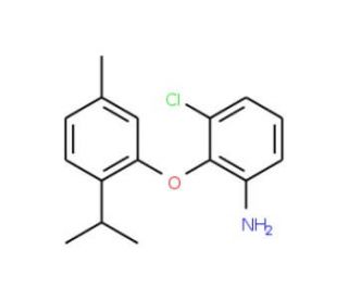 3-Chloro-2-(2-isopropyl-5-methylphenoxy)aniline - chemical structure image