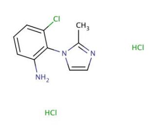 3-chloro-2-(2-methyl-1H-imidazol-1-yl)aniline dihydrochloride - chemical structure image