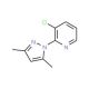 3-Chloro-2-(3,5-dimethylpyrazol-1-yl)pyridine (CAS 1150164-90-1) - chemical structure image