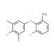 3-Chloro-2-(4-chloro-3,5-dimethylphenoxy)aniline - chemical structure image