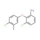 3-Chloro-2-(4-chloro-3-methylphenoxy)aniline - chemical structure image