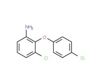 3-Chloro-2-(4-chlorophenoxy)aniline - chemical structure image