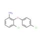 3-Chloro-2-(4-chlorophenoxy)aniline - chemical structure image