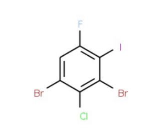 3-Chloro-2,4-dibromo-6-fluoroiodobenzene - chemical structure image