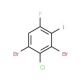 3-Chloro-2,4-dibromo-6-fluoroiodobenzene - chemical structure image