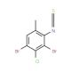 3-Chloro-2,4-dibromo-6-methylphenylisothiocyanate - chemical structure image