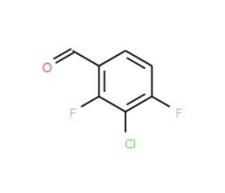 3-Chloro-2,4-difluorobenzaldehyde (CAS 127675-46-1) - chemical structure image