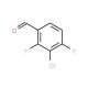 3-Chloro-2,4-difluorobenzaldehyde (CAS 127675-46-1) - chemical structure image