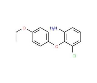 3-Chloro-2-(4-ethoxyphenoxy)aniline - chemical structure image