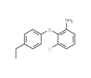 3-Chloro-2-(4-ethylphenoxy)aniline - chemical structure image