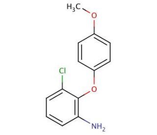 3-Chloro-2-(4-methoxyphenoxy)phenylamine - chemical structure image