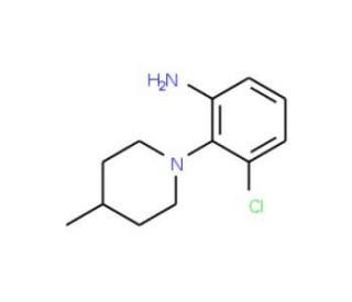 3-Chloro-2-(4-methyl-piperidin-1-yl)-phenylamine (CAS 842965-35-9) - chemical structure image