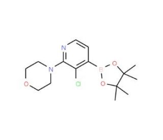 3-Chloro-2-(4-morpholino)pyridine-4-boronic acid pinacol ester (CAS 957198-28-6) - chemical structure image