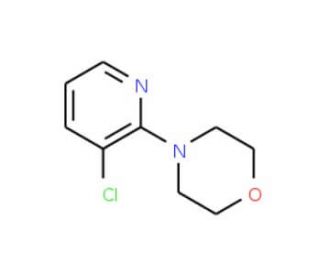 3-Chloro-2-(4-morpholino)pyridine (CAS 54231-36-6) - chemical structure image