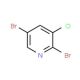 3-Chloro-2,5-dibromopyridine (CAS 160599-70-2) - chemical structure image
