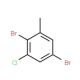 3-Chloro-2,5-dibromotoluene - chemical structure image