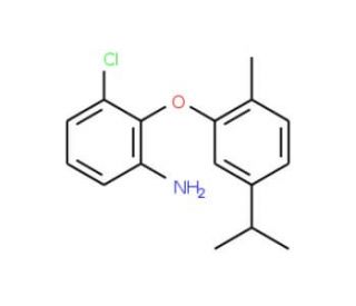 3-Chloro-2-(5-isopropyl-2-methylphenoxy)aniline - chemical structure image