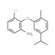 3-Chloro-2-(5-isopropyl-2-methylphenoxy)aniline - chemical structure image