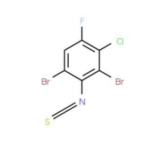 3-Chloro-2,6-dibromo-4-fluorophenyl isothiocyanate - chemical structure image