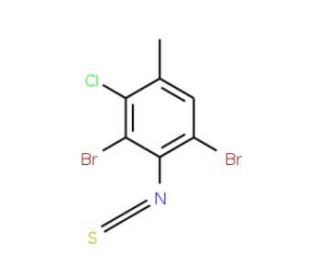 3-Chloro-2,6-dibromo-4-methylphenyl isothiocyanate - chemical structure image