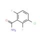 3-Chloro-2,6-difluorobenzamide (CAS 261762-41-8) - chemical structure image
