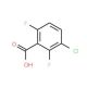 3-Chloro-2,6-difluorobenzoic acid (CAS 225104-76-7) - chemical structure image