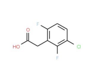 3-Chloro-2,6-difluorophenylacetic acid (CAS 261762-53-2) - chemical structure image