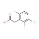 3-Chloro-2,6-difluorophenylacetic acid (CAS 261762-53-2) - chemical structure image