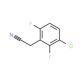 3-Chloro-2,6-difluorophenylacetonitrile (CAS 261762-55-4) - chemical structure image