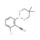 3-Chloro-2-cyanophenylboronic acid neopentyl glycol ester (CAS 883899-06-7) - chemical structure image