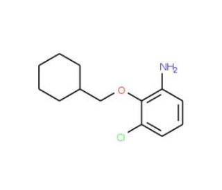 3-Chloro-2-(cyclohexylmethoxy)aniline - chemical structure image