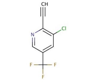 3-Chloro-2-ethynyl-5-(trifluoromethyl)pyridine - chemical structure image