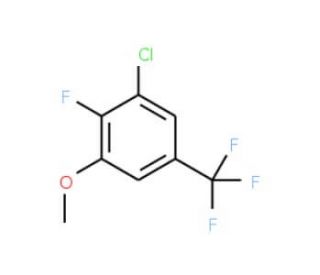 3-Chloro-2-fluoro-5-(trifluoromethyl)anisole (CAS 261763-01-3) - chemical structure image