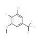 3-Chloro-2-fluoro-5-(trifluoromethyl)anisole (CAS 261763-01-3) - chemical structure image