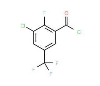 3-Chloro-2-fluoro-5-(trifluoromethyl)benzoyl chloride (CAS 261763-03-5) - chemical structure image