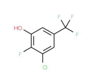 3-Chloro-2-fluoro-5-(trifluoromethyl)phenol (CAS 261763-12-6) - chemical structure image
