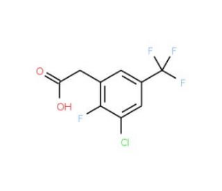 3-Chloro-2-fluoro-5-(trifluoromethyl)phenylacetic acid (CAS 261763-13-7) - chemical structure image